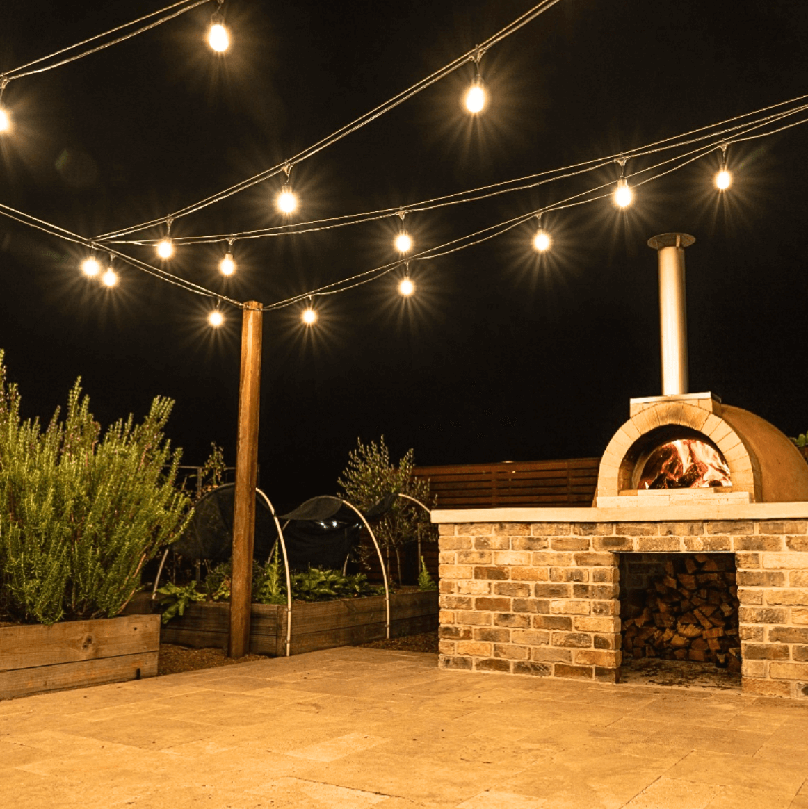 GardenGlimmer™ Solar Festoon Lights