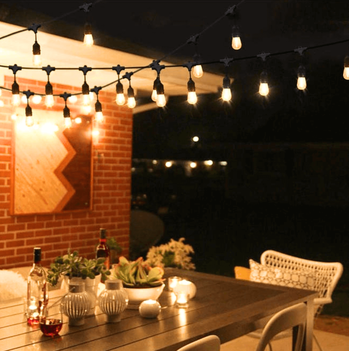 GardenGlimmer™ Solar Festoon Lights