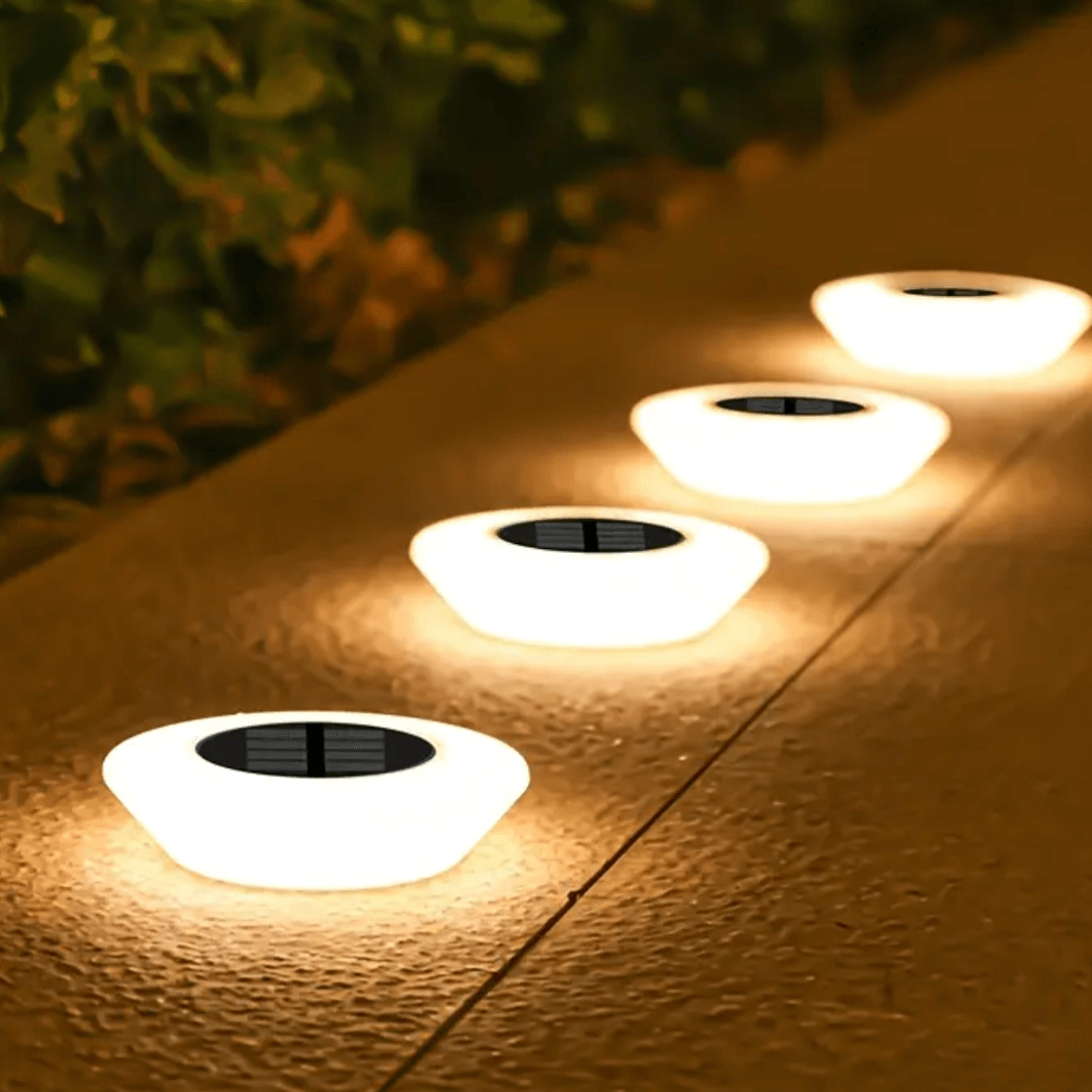 GardenGlimmer™ GlowDisc Solar Ground Light Pack
