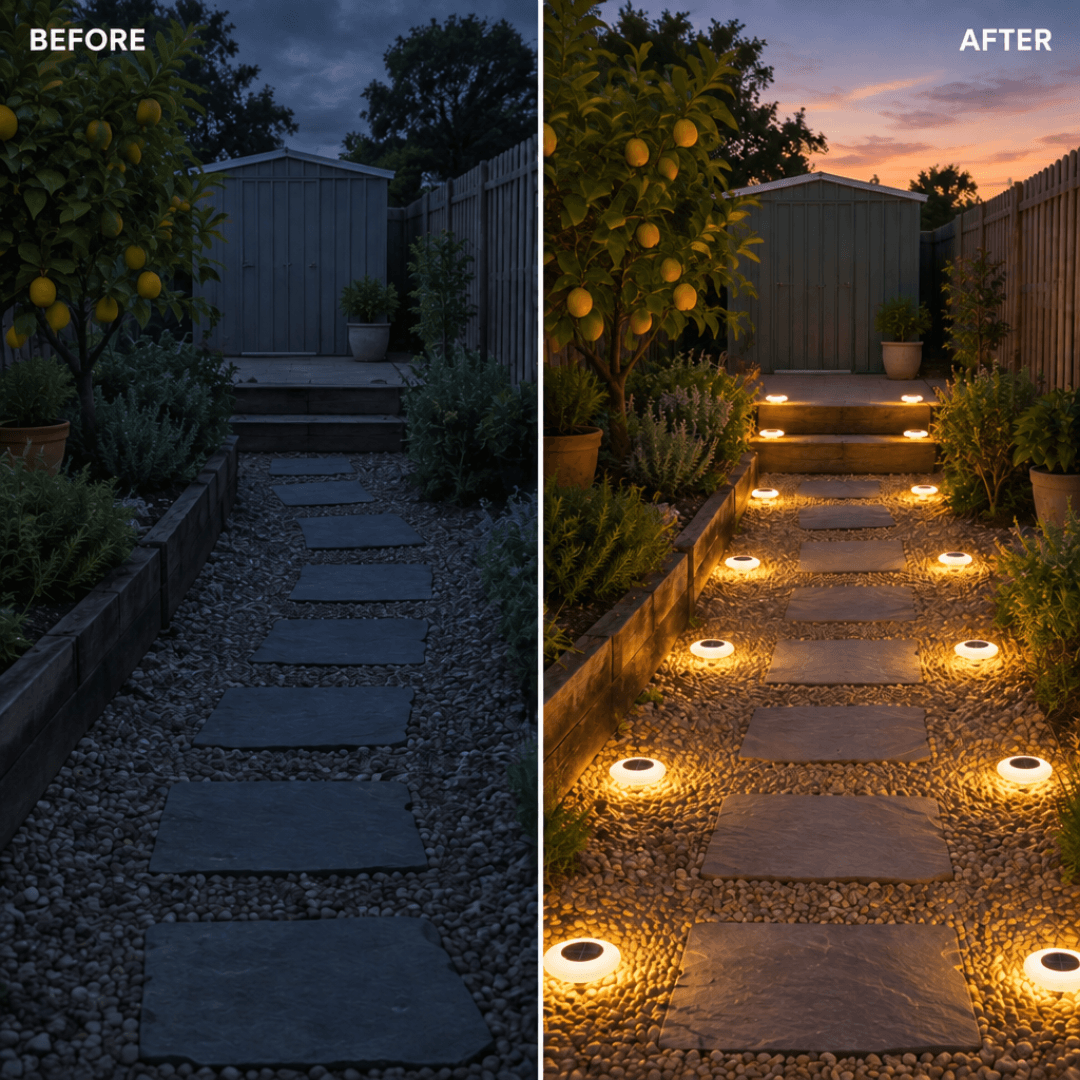 Solar GlowDisc Lights