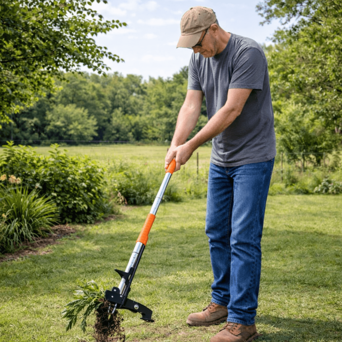 GardenGlimmer™ Stand-Up Garden Weeder