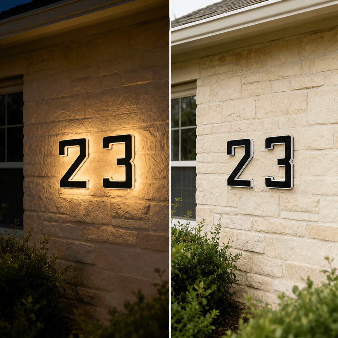 Solar House Number Light