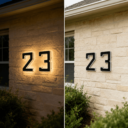 Solar House Number Light
