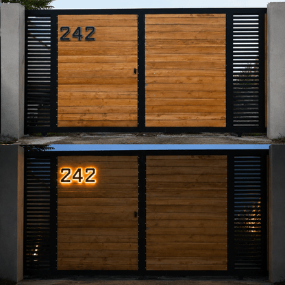 Solar House Number Light