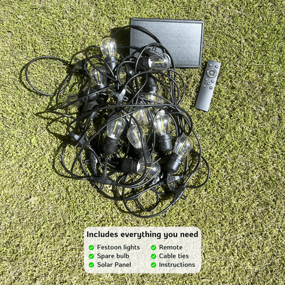 GardenGlimmer™ Solar Festoon Lights