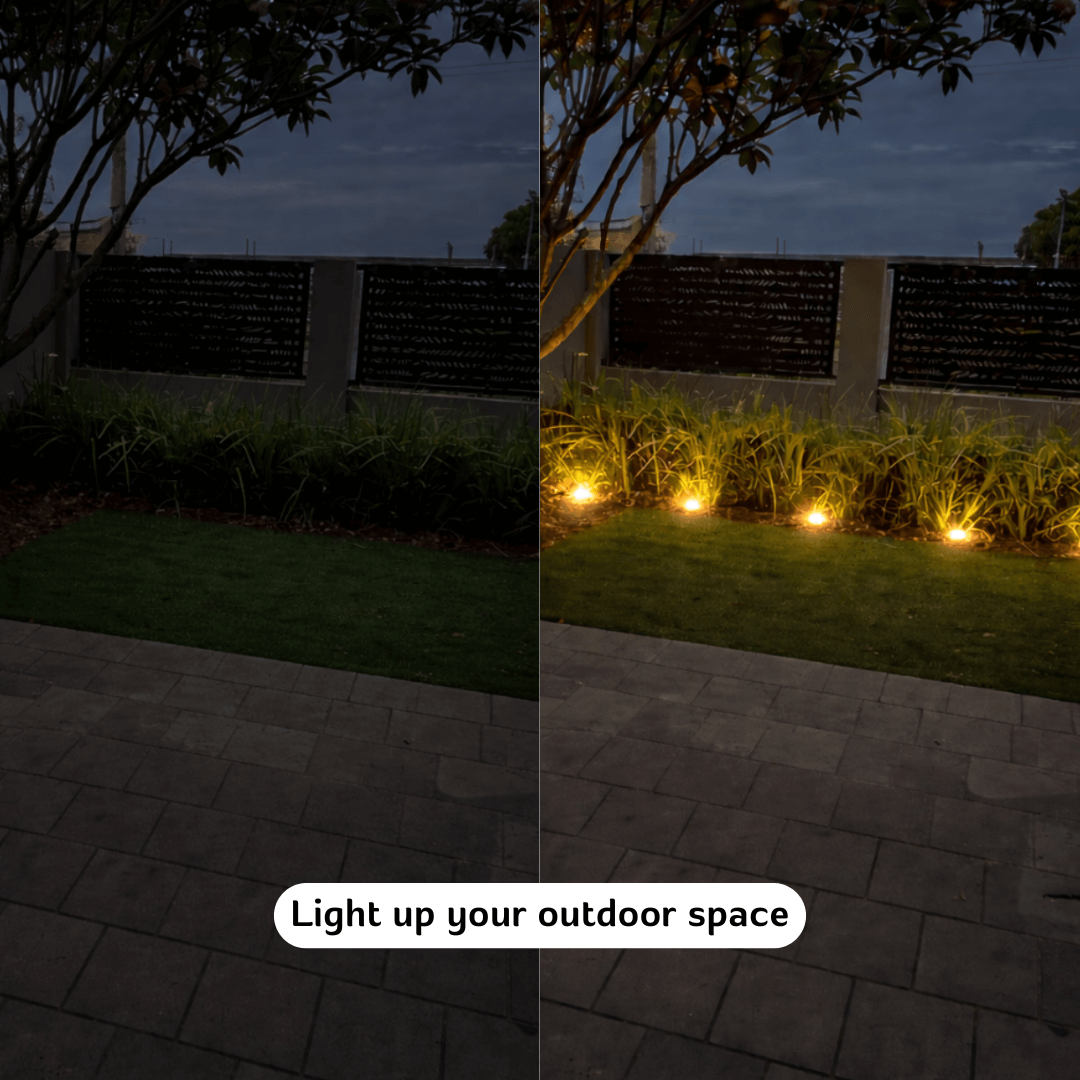 GardenGlimmer™ GlowDisc Solar Ground Light Pack