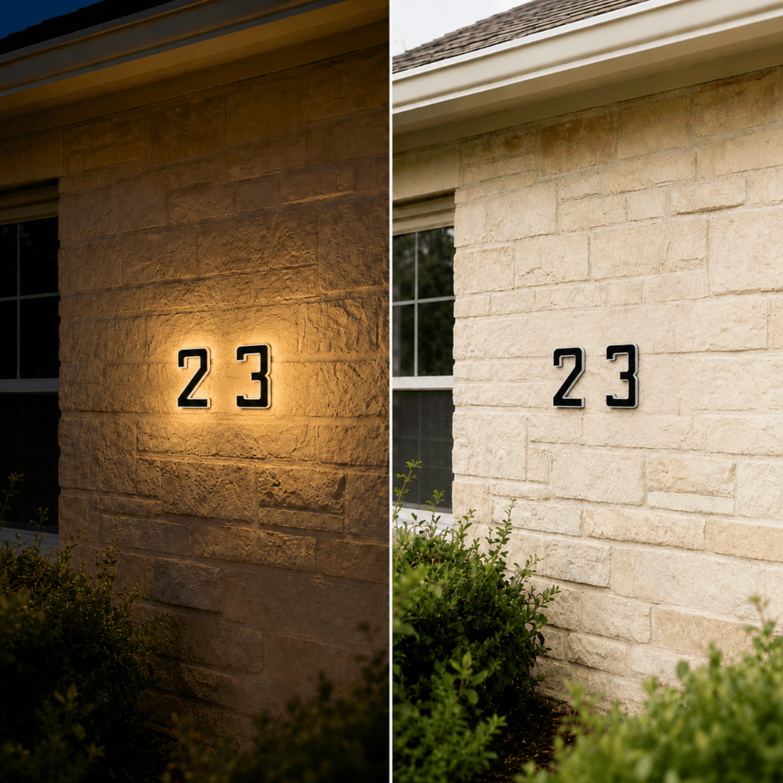 Solar House Number Light
