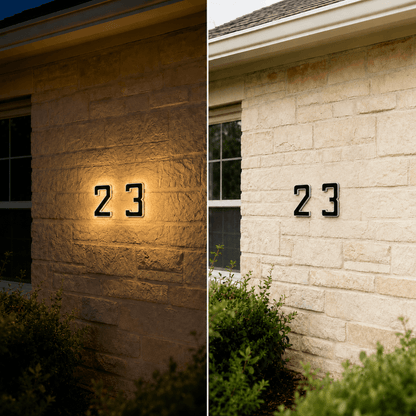 Solar House Number Light